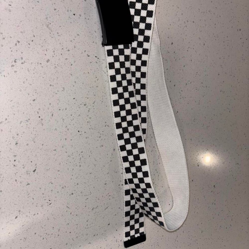 2000s Checkered Adjustable Belt